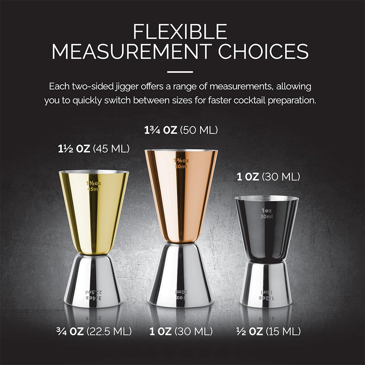 Ensemble 3 doseurs en métal - MIXTE