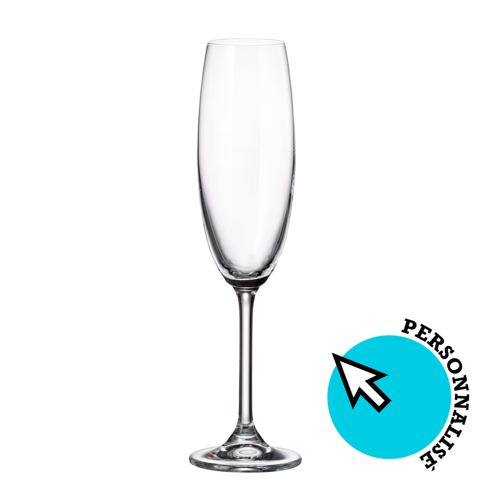 Verre à champagne personnalisable