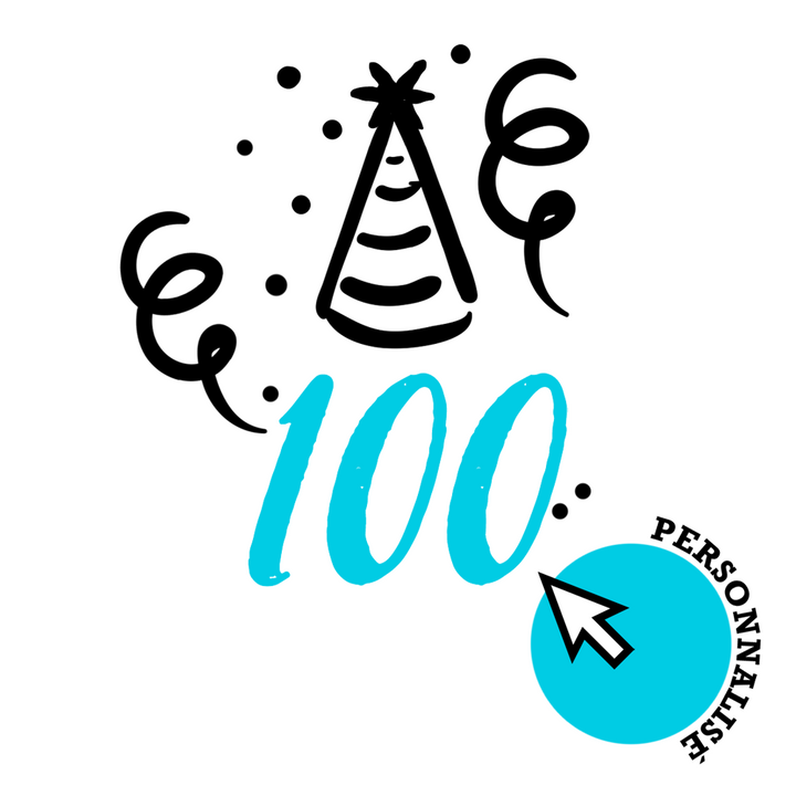 Verre gravé - Chapeau de fête & Confettis (Âge)