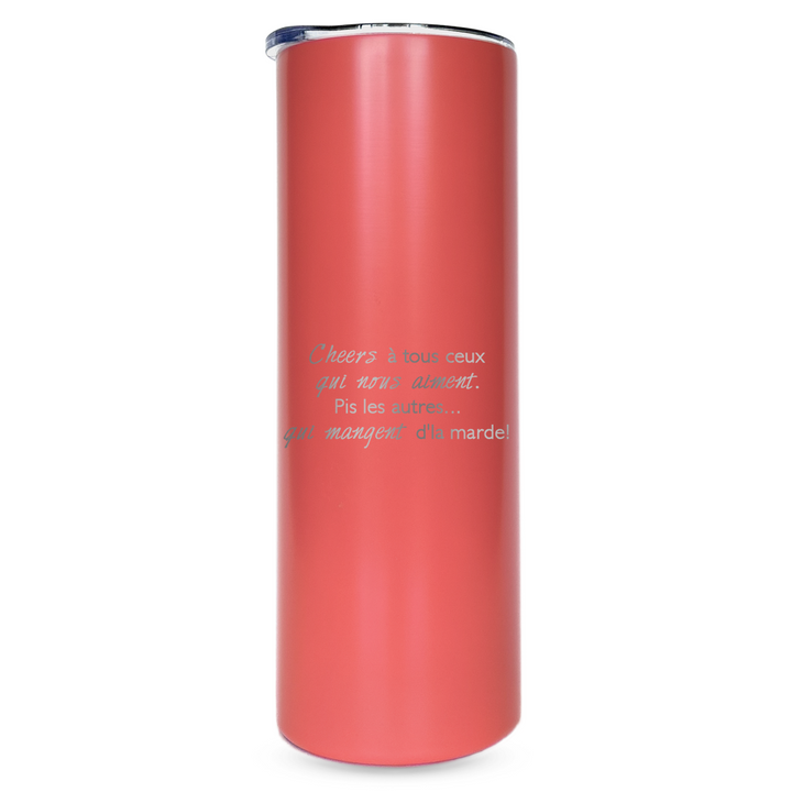 Verre gravé  - Cheers à tous ceux qui nous aiment