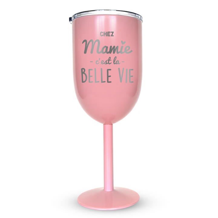 Verre gravé - Chez Mamie