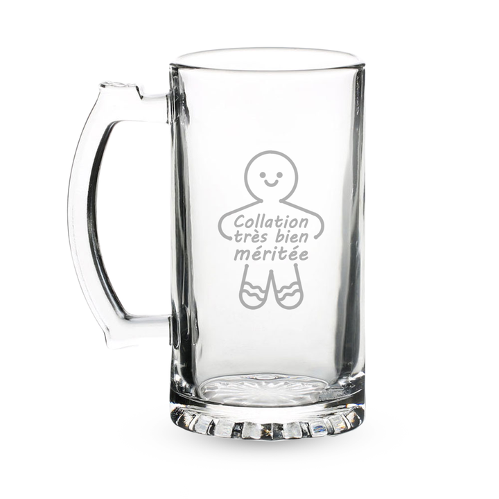 Verre gravé - Collation très bien méritée (Édition des fêtes)