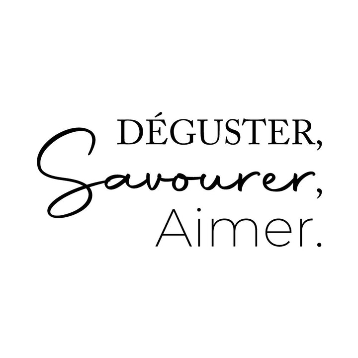 Verre gravé - Déguster, Savourer, Aimer
