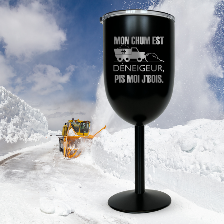 Verre gravé - Déneigeur