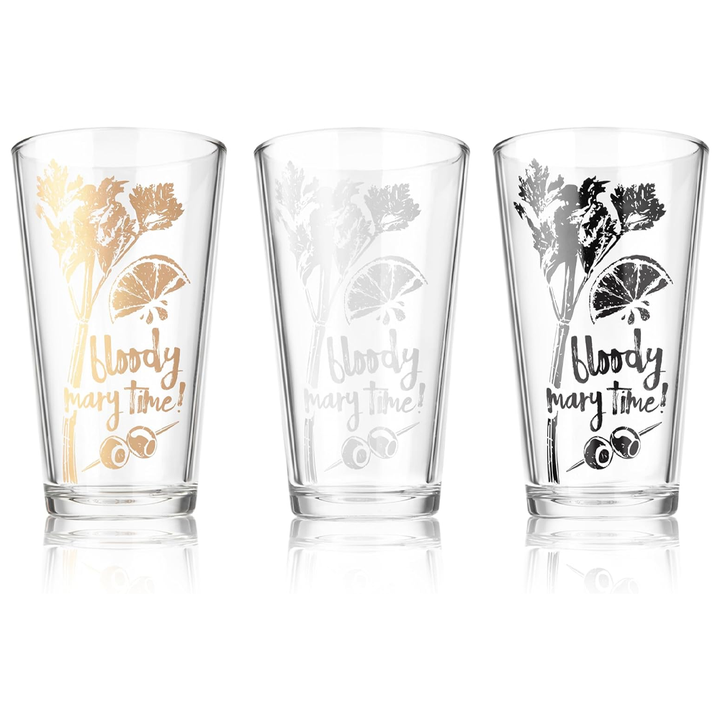 Ensemble de 3 verres ''Bloody Mary''