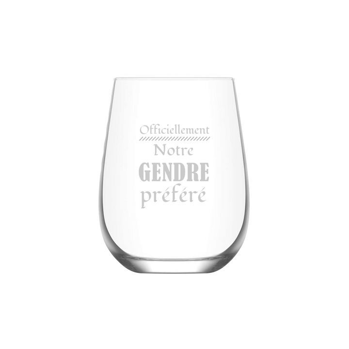 Verre gravé - Gendre préféré