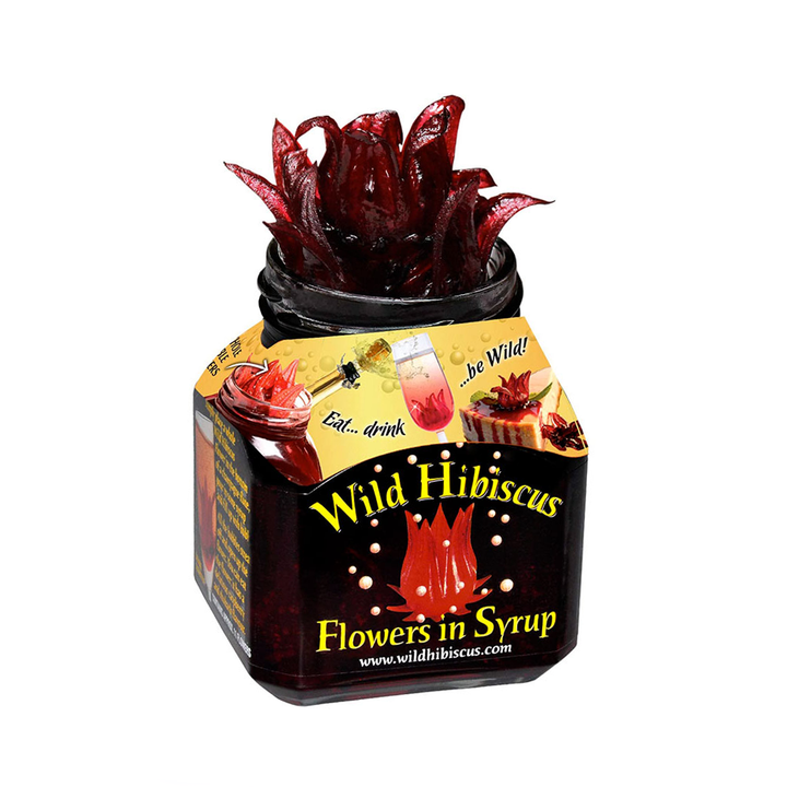 Fleurs d'Hibiscus dans le Sirop (11 fleurs)