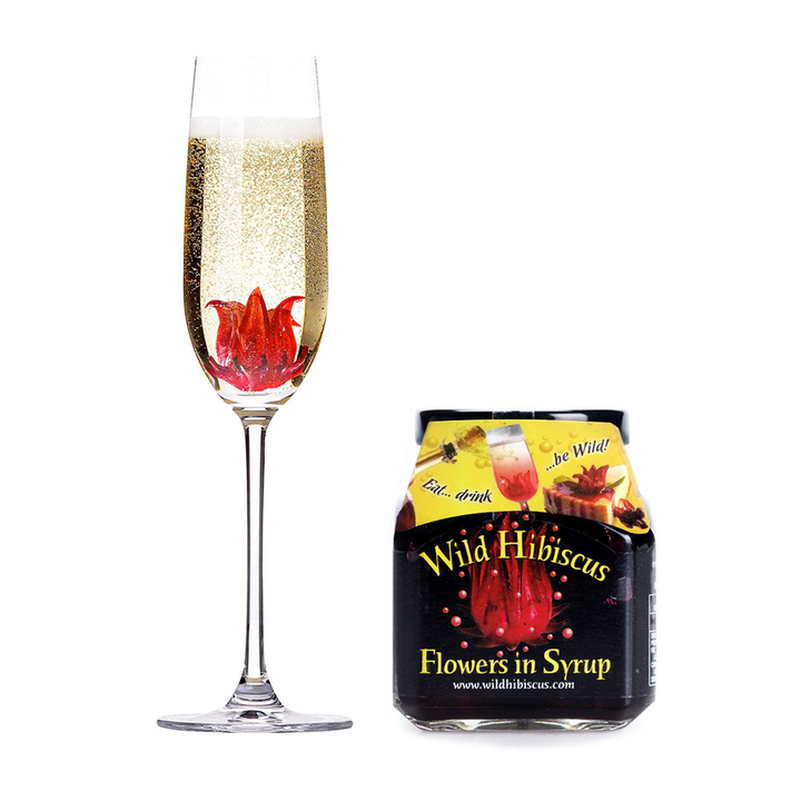 Fleurs d'Hibiscus dans le Sirop (11 fleurs)