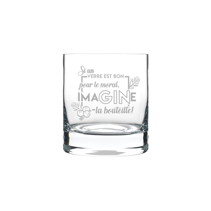 Verre old fashioned gravé - ImaGINe la bouteille
