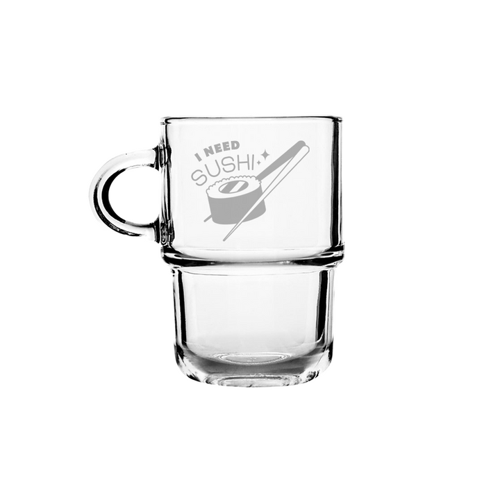 Verre gravé - I need sushi
