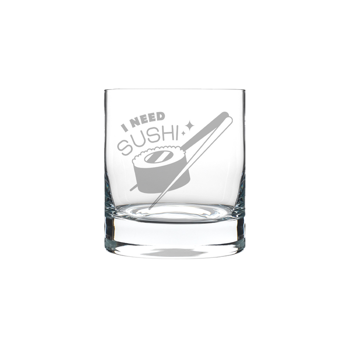 Verre gravé - I need sushi
