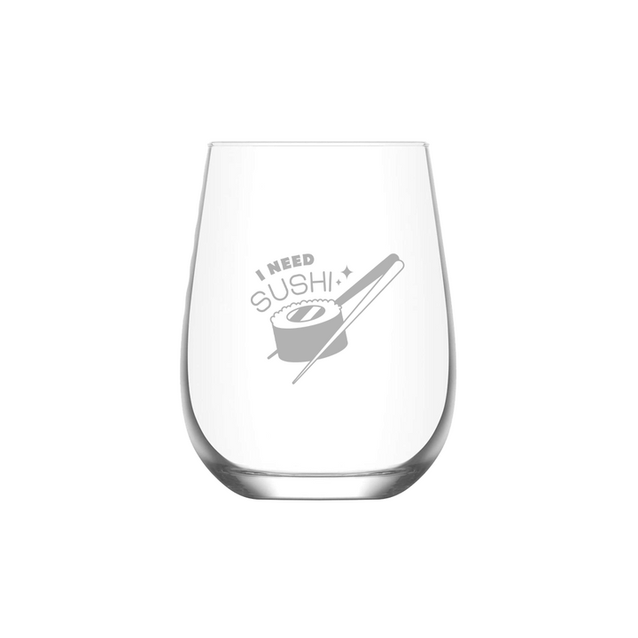 Verre gravé - I need sushi