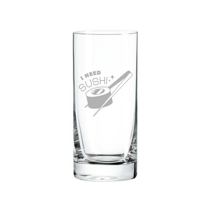 Verre gravé - I need sushi
