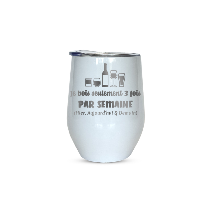 Verre gravé  - 3 fois par semaine