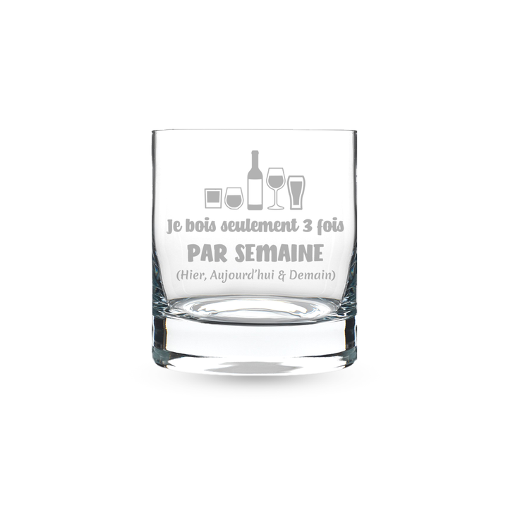 Verre gravé  - 3 fois par semaine