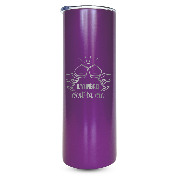 Verre gravé - L'apéro c'est la vie