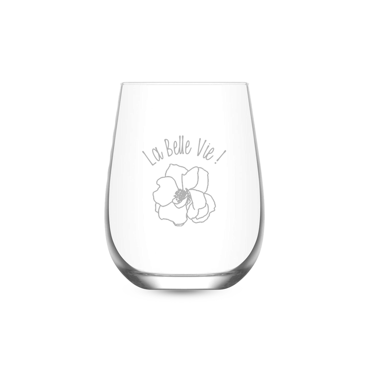 Verre gravé - La Belle Vie