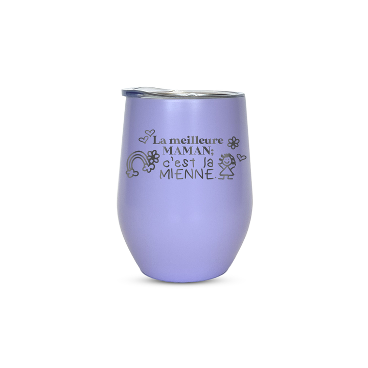 Verre gravé - La meilleure maman, c'est la mienne
