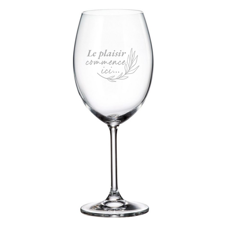 Verre gravé - Le plaisir commence ici...