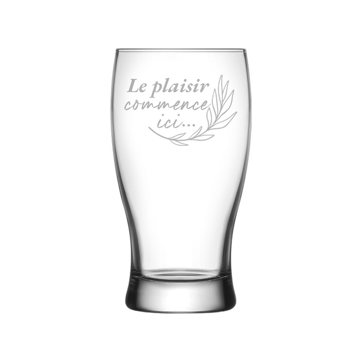 Verre gravé - Le plaisir commence ici...