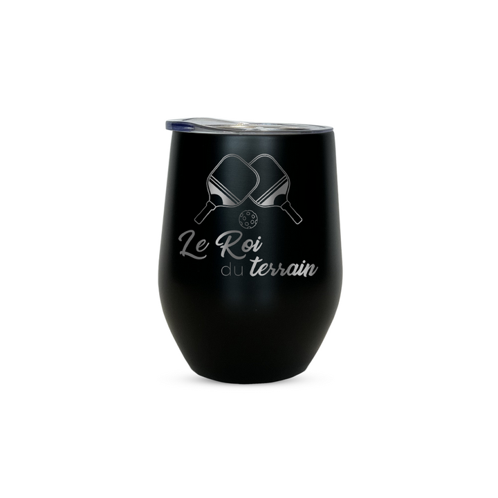 Verre gravé - Le Roi du terrain