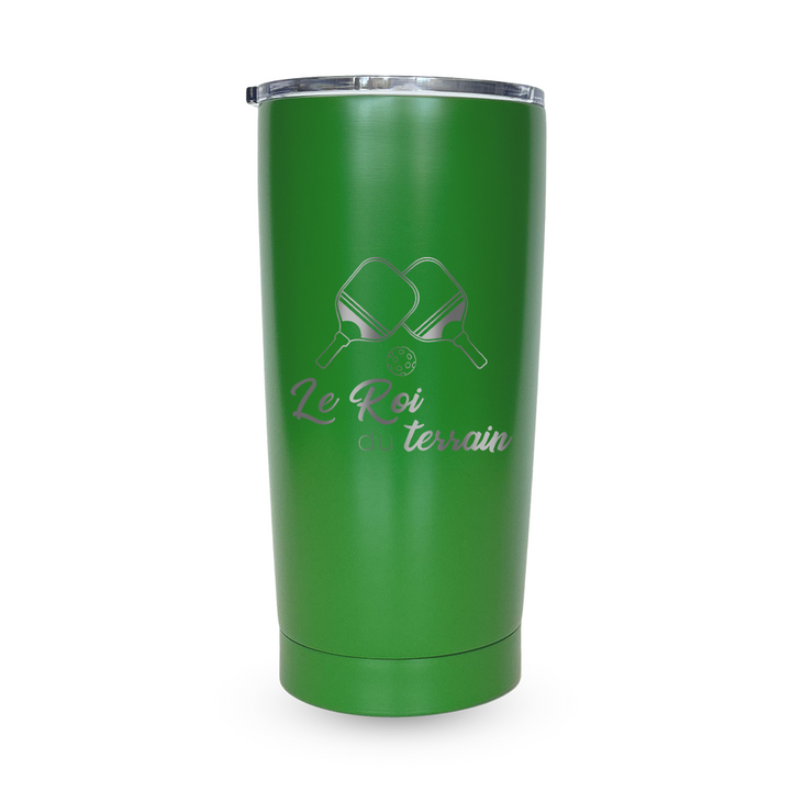 Verre gravé - Le Roi du terrain