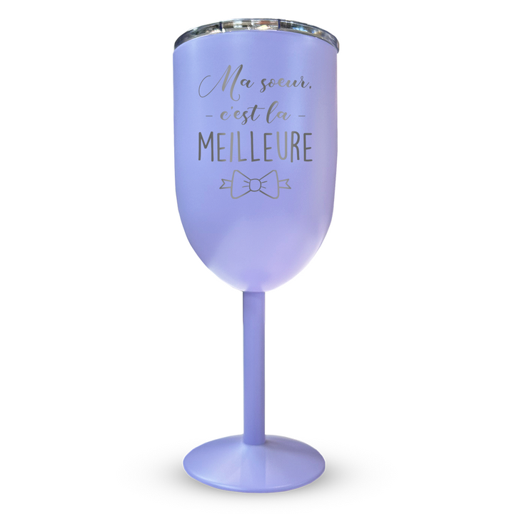 Verre gravé - Ma soeur c'est la meilleure