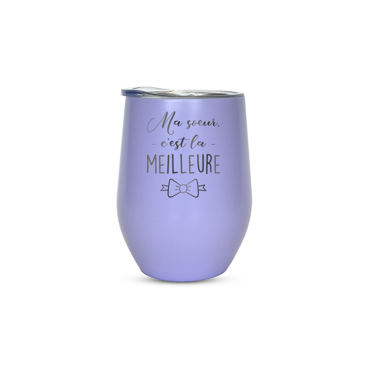 Verre gravé - Ma soeur c'est la meilleure