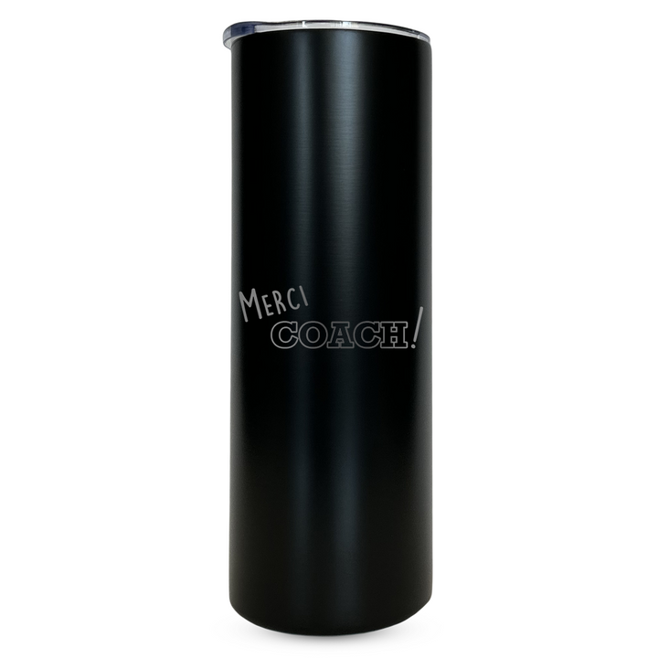 Verre Gravé - Merci Coach