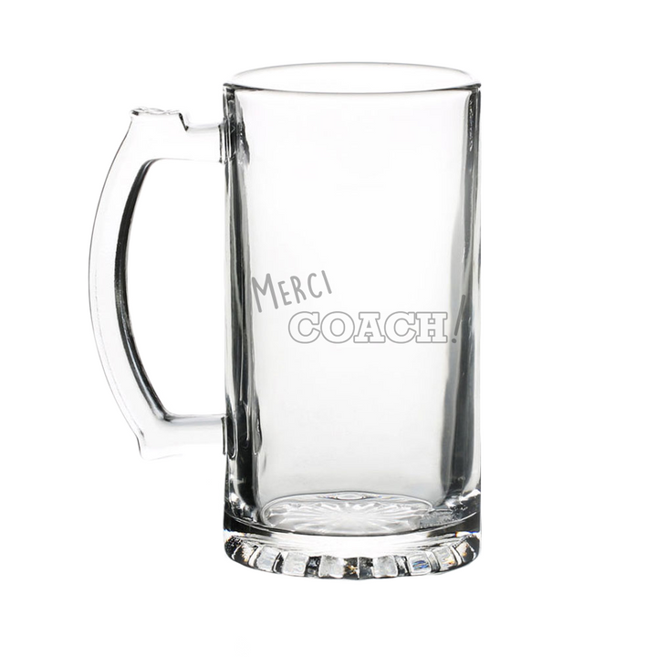 Verre Gravé - Merci Coach