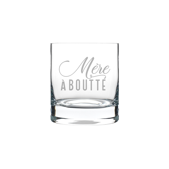 Verre gravé - Mère à boutte
