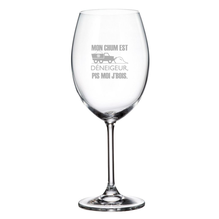 Verre gravé - Déneigeur