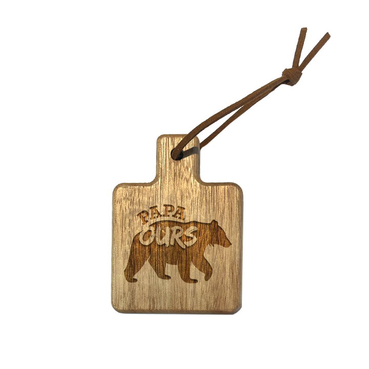 Verre gravé - Papa ours