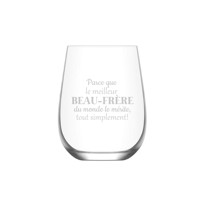Verre gravé - Parce que le meilleur Beau-frère