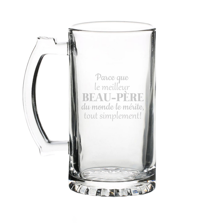 Verre gravé - Parce que le meilleur Beau-père