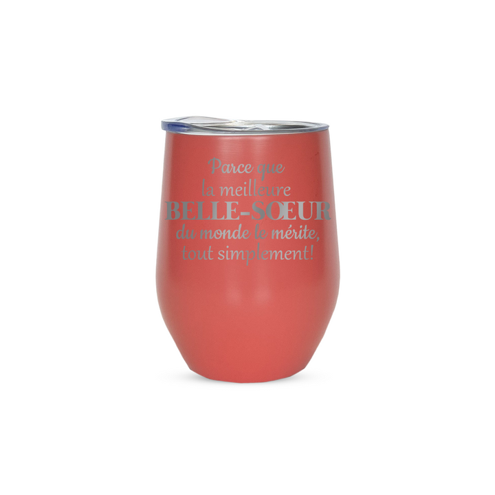 Verre gravé - Parce que la meilleure Belle-soeur