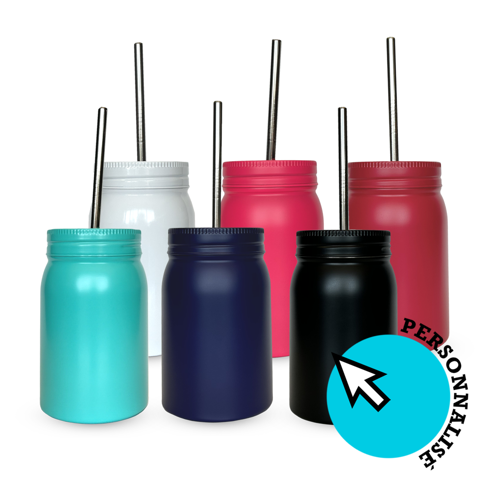 Pot Mason Isotherme 16oz personnalisable