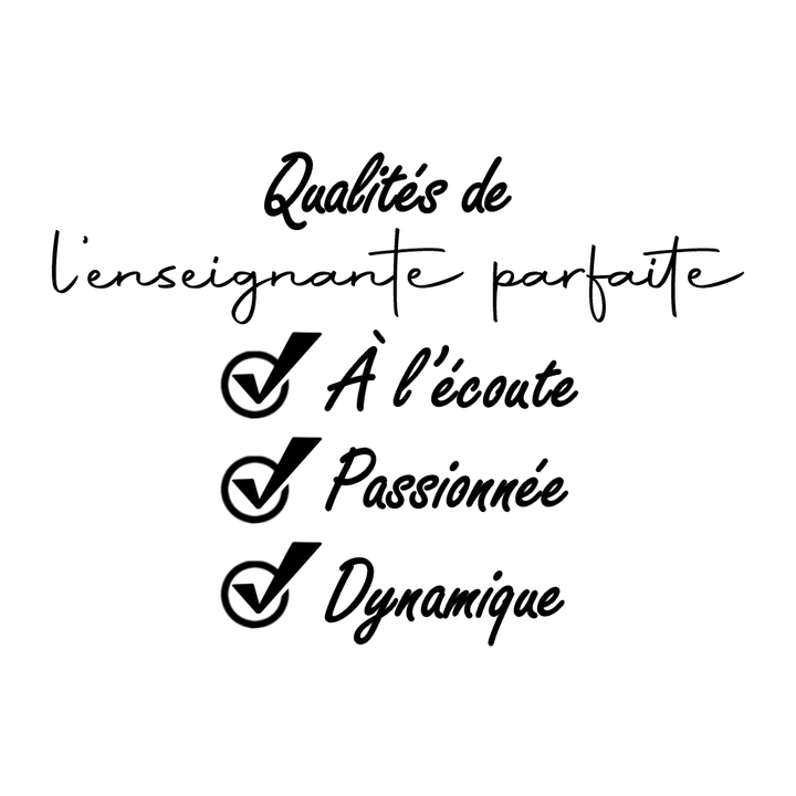 Verre gravé - Qualités enseignante