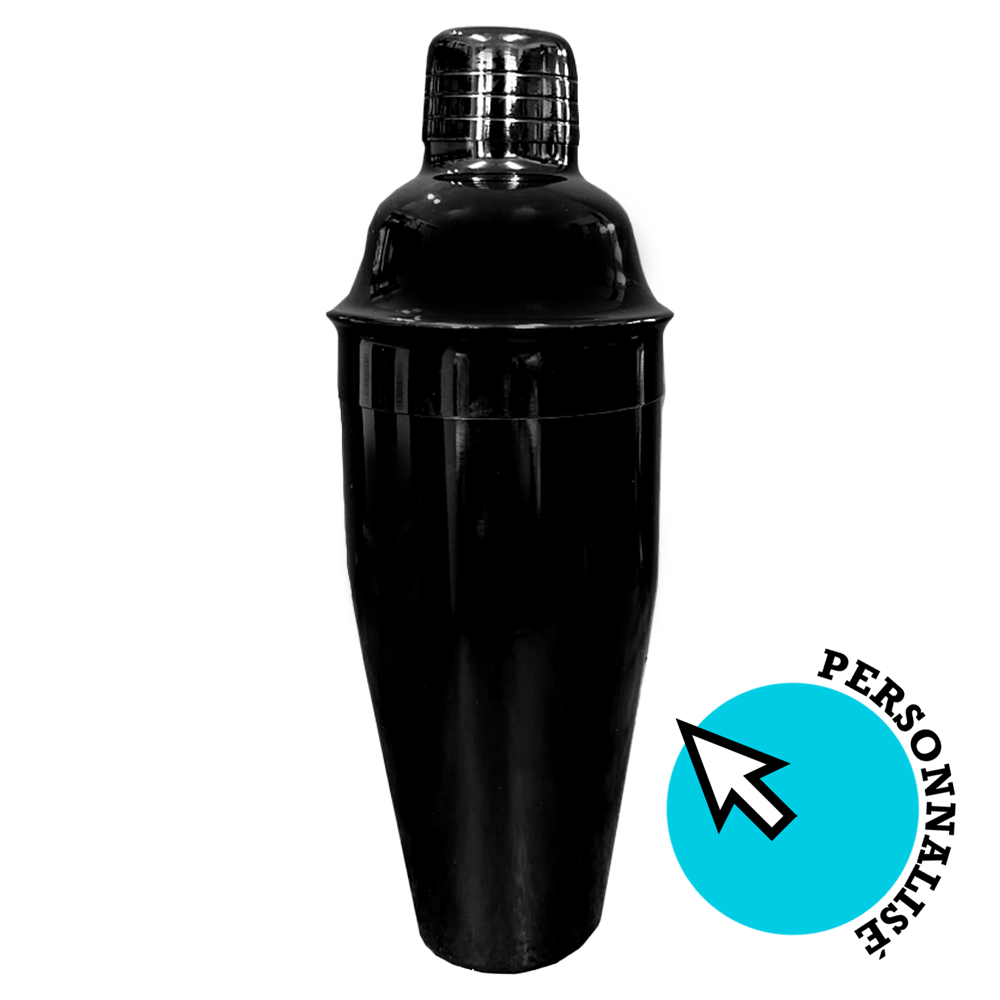 Shaker Noir 25oz Personnalisable