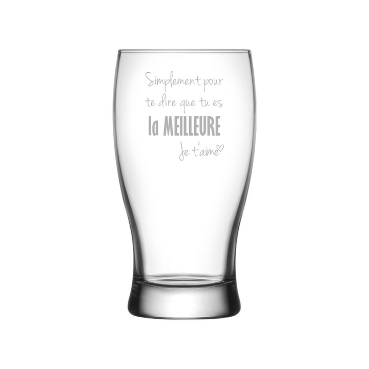 Verre gravé - Simplement pour te dire que tu es LA meilleure