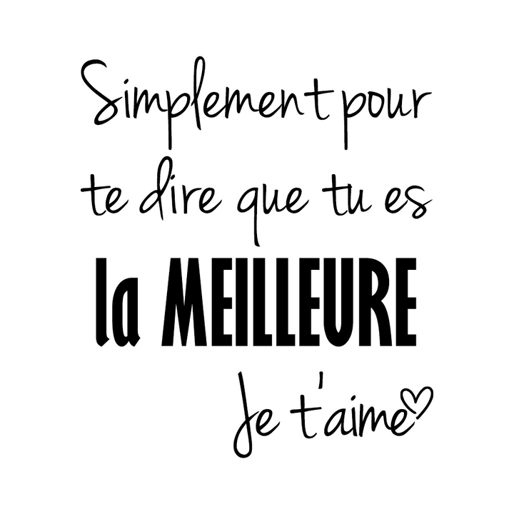 Verre gravé - Simplement pour te dire que tu es LA meilleure