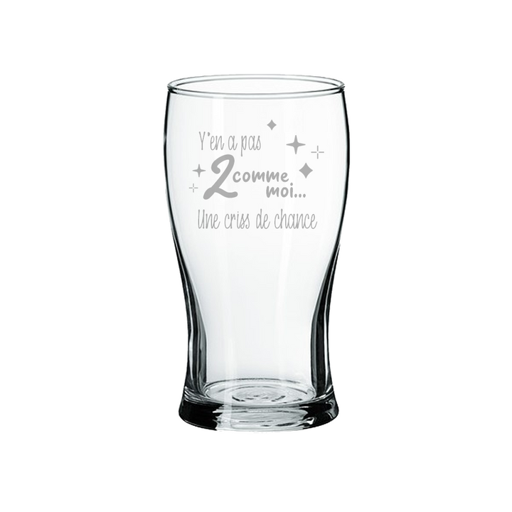 Verre gravé - Y'en a pas 2 comme moi