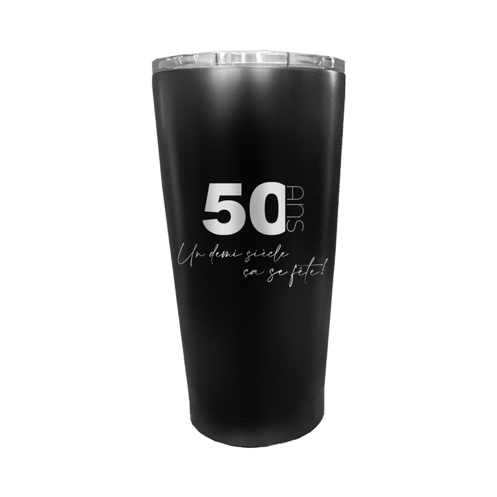 Verre gravé - 50 ans | Demi siècle