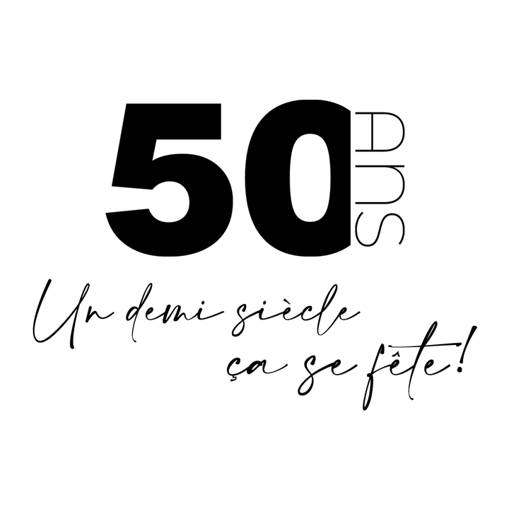 Verre gravé - 50 ans | Demi siècle