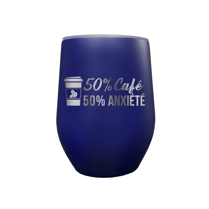 Verre gravé - 50% anxiété