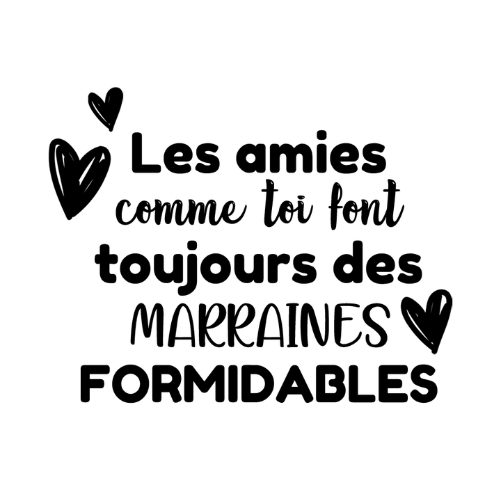 Verre gravé - Amie (marraine)