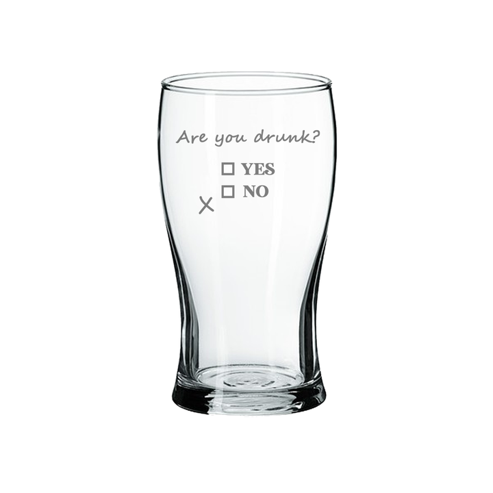 Verre gravé - Are you drunk?