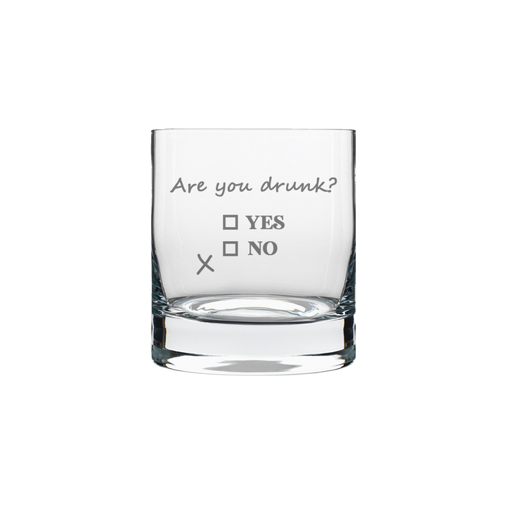 Verre gravé - Are you drunk?