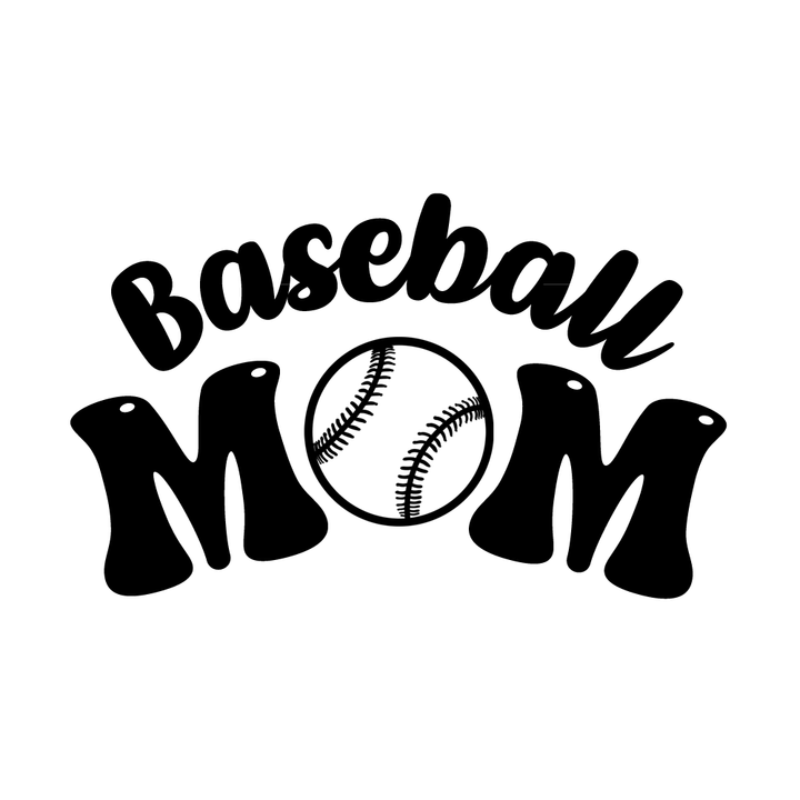 Verre gravé - Baseball Mom