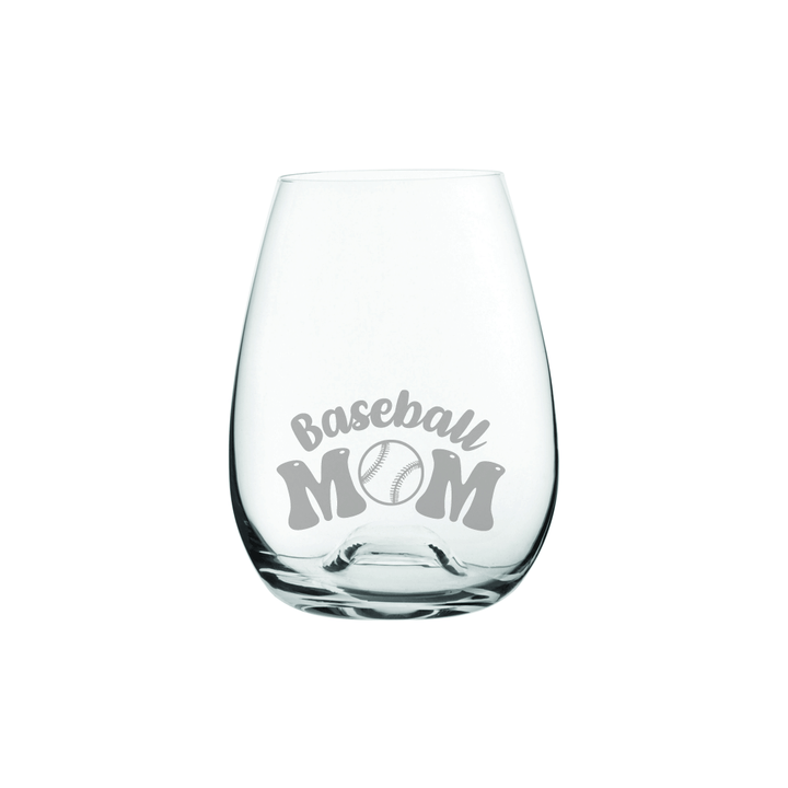 Verre gravé - Baseball Mom